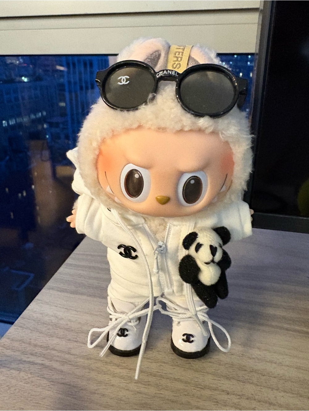 CHANEL labubu outfit